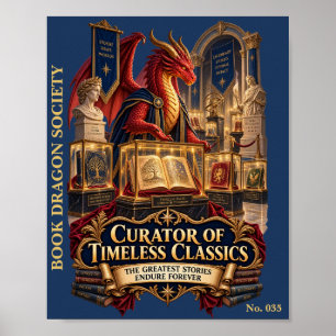 Curator van Tijdloze Klassiekers Boek Draak Same Poster