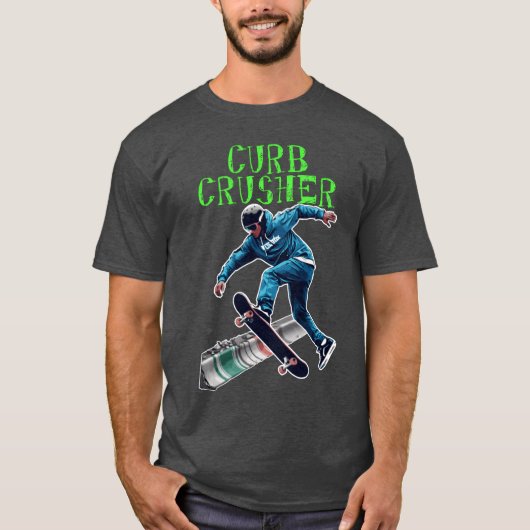 Curb Crusher grappig T-shirt (Voorkant)