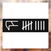 Curb Score Window Cling Raamsticker (Vel 2)