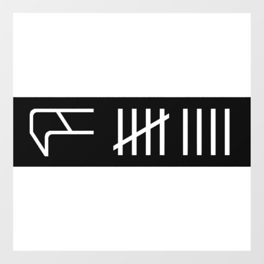 Curb Score Window Cling Raamsticker (Vel)