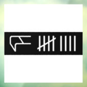 Curb Score Window Cling Raamsticker (Vel 3)