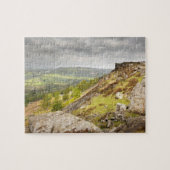 Curbar Edge in Derbyshire, foto van het Peak Distr Legpuzzel (Horizontaal)