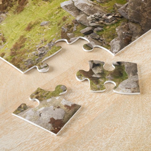 Curbar Edge in Derbyshire, foto van het Peak Distr Legpuzzel (Zijkant)