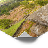 Curbar Edge in Derbyshire, foto van het Peak Distr Poster (Hoek)