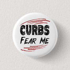 Curbs Fear Me, moderne rijgrap Ronde Button 3,2 Cm