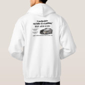 Curbside Mobile met informatie over een hoodie (Achterkant)