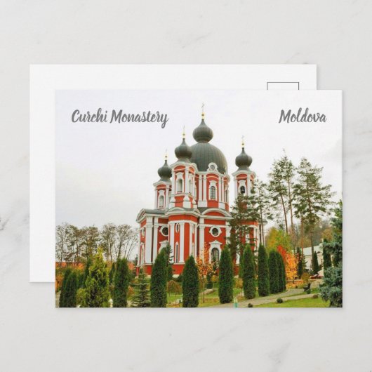 Curchi-klooster Moldavië gestileerd Briefkaart (Voorkant / Achterkant)