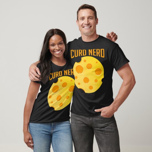 Curd Nerd Funny Cheesy Pun Cheese Lover mozarella T-shirt (Unisex)