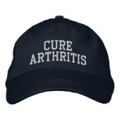 "Cure Arthritis" - geborduurd Pet (Voorkant)