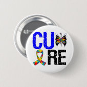Cure Autism Ronde Button 5,7 Cm (Voorkant /achterkant)