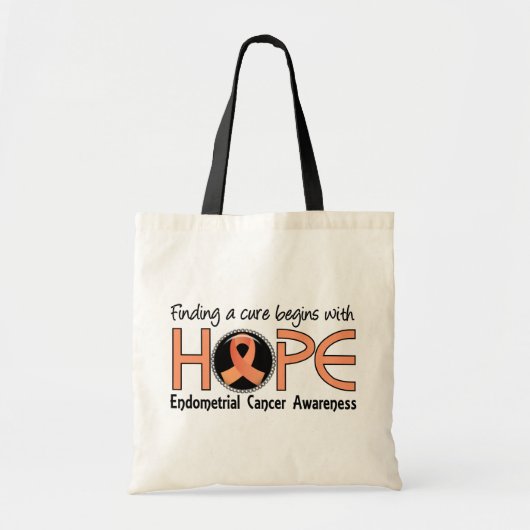 Cure begint met hoop 5 endometriumkanker tote bag (Voorkant)