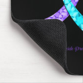 Cure Blue Paarse Ribbon Suicide Prevention Awarene Muismat (Hoek)