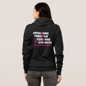 CURE... Borstkanker Hoodie (Achterkant volledig)