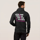 CURE... Borstkanker Hoodie (Achterkant volledig)