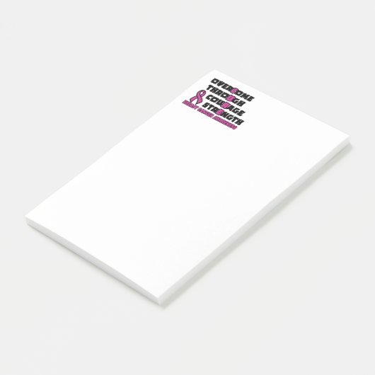 CURE... Borstkanker Post-it® Notes (Schuin)