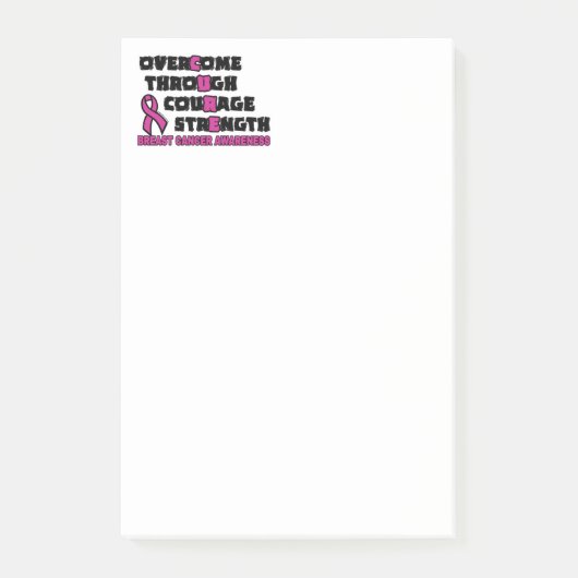 CURE... Borstkanker Post-it® Notes (Voorkant)