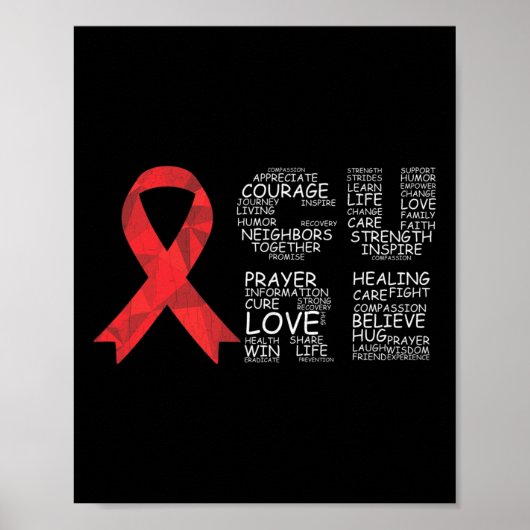 Cure Brain Aneurysm Awareness Chirgery Support Gra Poster (Voorkant)