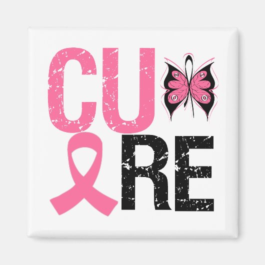 Cure Breast Cancer Magneet (Voorkant)
