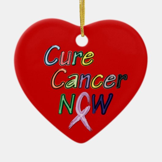 Cure Cancer nu Multi-Ribbon Ornament (Voorkant)