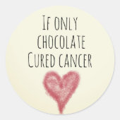 Cure Cancer Ronde Sticker