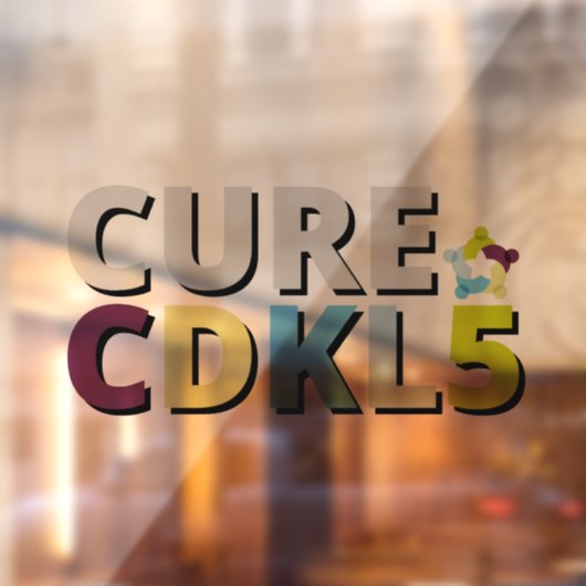 Cure CDKL5 Window Cling Raamsticker (Vel 2)