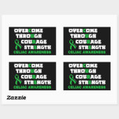 CURE...Celiac Rechthoekige Sticker (Vel)