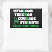 CURE...Celiac Rechthoekige Sticker (Tas)
