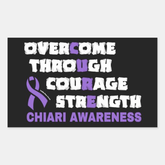 CURE...Chiari Rechthoekige Sticker (Voorkant)