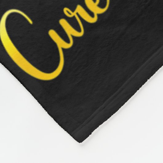 Cure Childhood Cancer Awareness Gold Ribbon Gnome  Fleece Deken (Hoek)
