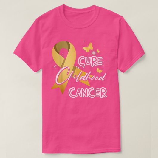 Cure Children Cancer Butterfly T-shirt (Design voorkant)