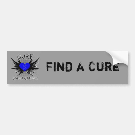Cure Colon Cancer Bumpersticker (Voorkant)
