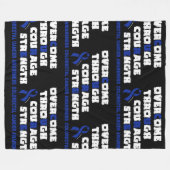 CURE... Colorectale kanker Fleece Deken (Voorkant (Horizontaal))