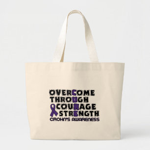 CURE...Crohn's Grote Tote Bag