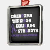 CURE...Crohn's Metaal Ornament (Links)