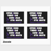 CURE...Crohn's Rechthoekige Sticker (Vel)