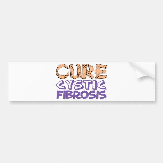 Cure Cystic Fibrosis Bumpersticker (Voorkant)