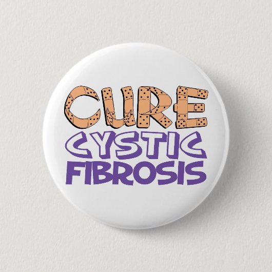 Cure Cystic Fibrosis Ronde Button 5,7 Cm (Voorkant)