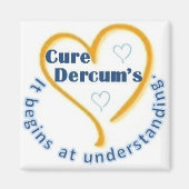 Cure Dercum's 2" magneet (Voorkant)