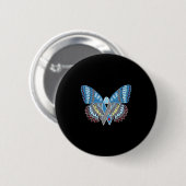 Cure Diabetes Awareness Butterfly Ronde Button 5,7 Cm (Voorkant /achterkant)