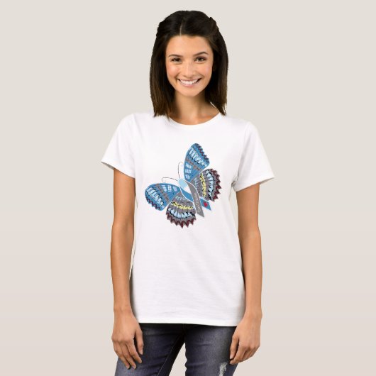 Cure Diabetes Butterfly T-shirt (Voorkant volledig)