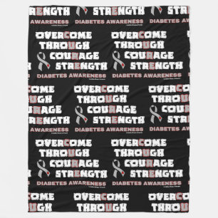 CURE...Diabetes Fleece Blanket Deken
