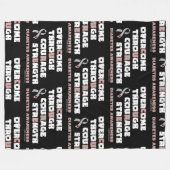 CURE...Diabetes Fleece Blanket Deken (Voorkant (Horizontaal))