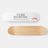 Cure Diabetes. Skateboard (Horizontaal)