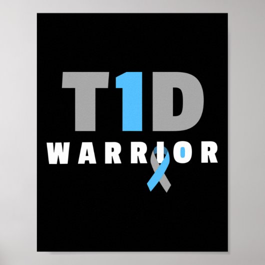 Cure Diabetic - Fun Type 1 Diabetes Awareness Poster (Voorkant)