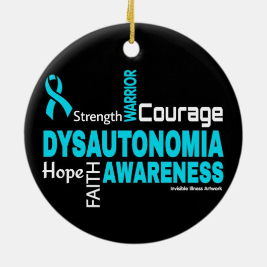 CURE... Dysautonomie Keramisch Ornament (Achterkant)