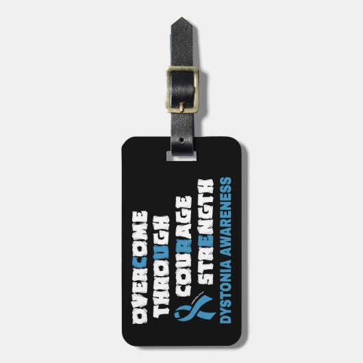 CURE...Dystonie Bagagelabel (Voorkant verticaal)