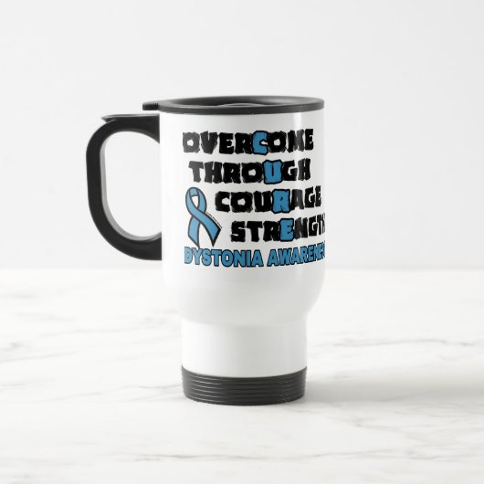 CURE... Dystonie Travel Mug Reisbeker (Links)