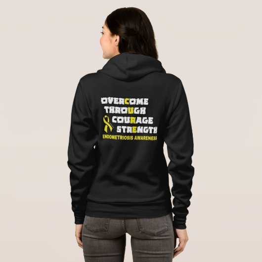 CURE...Endometriosis Hoodie (Achterkant volledig)