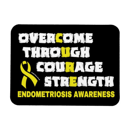 CURE...Endometriosis Magneet (Horizontaal)