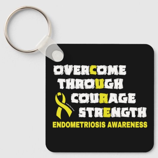 CURE...Endometriosis Sleutelhanger (Voorkant)